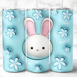 Cute Bunny Travel Mug, Girls Cup, Kawaii Tumbler
